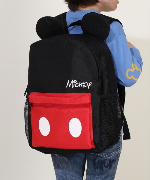 海外限定★ディズニーランドロゴ バックパック ブラック リュック ディズニー キッズリュック 0089（バックパック/リュック）｜Disney