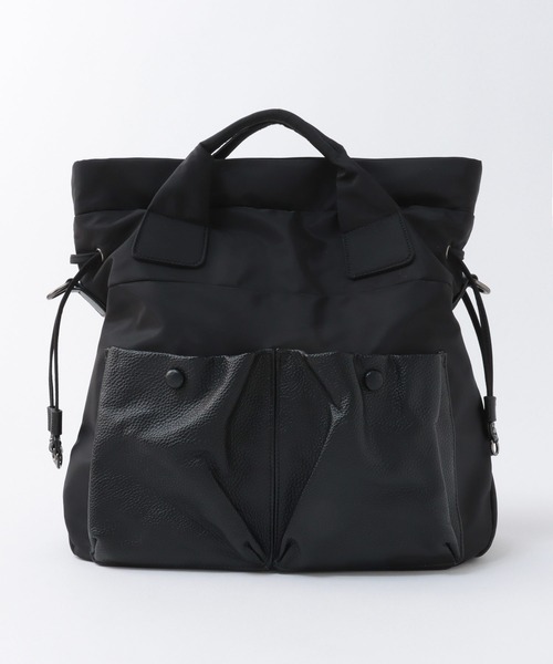 Cepica（セピカ）の「牛革×ナイロンWポケットトートバッグ（トートバッグ・レディース・ブラック・FREE）」の10枚目の写真