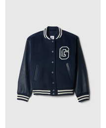 GAP スタジャン ネイビー Lサイズ GAP（ギャップ）の「バーシティジャケット（ベビー