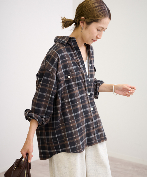 FRAMeWORK（フレームワーク）の「ネルチェックシャツ（シャツ/ブラウス