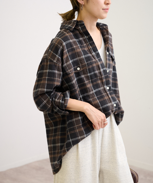 FRAMeWORK（フレームワーク）の「ネルチェックシャツ（シャツ