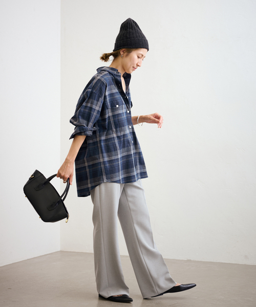 【着用1回】FRAMeWORK♡フレームワーク　2024AW ネルチェックシャツ FRAMeWORK｜ネルチェックシャツ | Rakuten Fashion(楽天ファッション