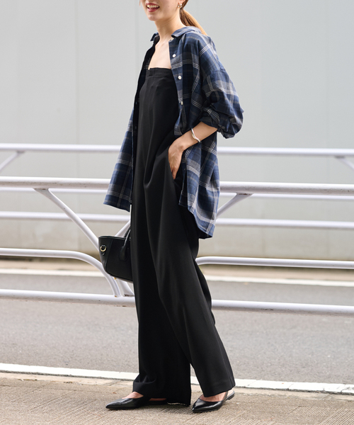 FRAMeWORK（フレームワーク）の「ネルチェックシャツ（シャツ/ブラウス・レディース・ネイビー/ブラウン・FREE）」の7枚目の写真