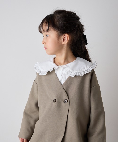 ノーカラージャケットプリーツスカートセットアップ（スーツセット