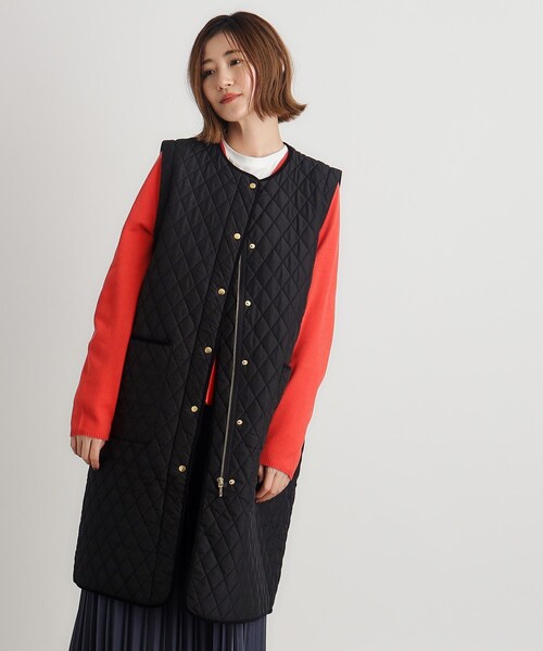 grove（グローブ）の「◆雑誌掲載【洗える】2WAYロング中綿キルトコート（その他アウター・レディース・ブラック/ナチュラル・02/01/03/04/05）」の5枚目の写真