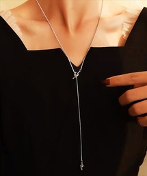 BAYBLO（ベイブロ）の「(SB)ノット ボウタイ ティラチェーン ステンレス ロング ネックレス（ネックレス）」