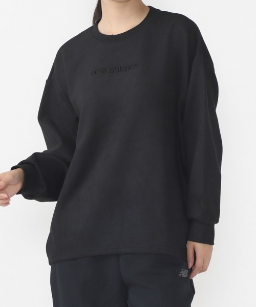 NEW BALANCE(ニューバランス)の「【New Balance×アルペン限定モデル】ニューバランス New Balance THE CITY ブラッシュドプルオーバー(スウェット・レディース・ブラウン/ブラック・S/M/L)」の2枚目の写真