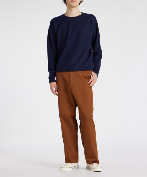 Paul Smith COLLECTION（ポールスミスコレクション）の「カラーラインクルーネック ニット / 244270 K2456（ニット/セーター・メンズ・ワインレッド/ネイビー・MEDIUM/LARGE）」の3枚目の写真