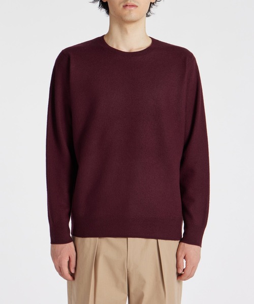 Paul Smith COLLECTION（ポールスミスコレクション）の「カラーラインクルーネック ニット / 244270 K2456（ニット/セーター・メンズ・ワインレッド/ネイビー・MEDIUM/LARGE）」の9枚目の写真