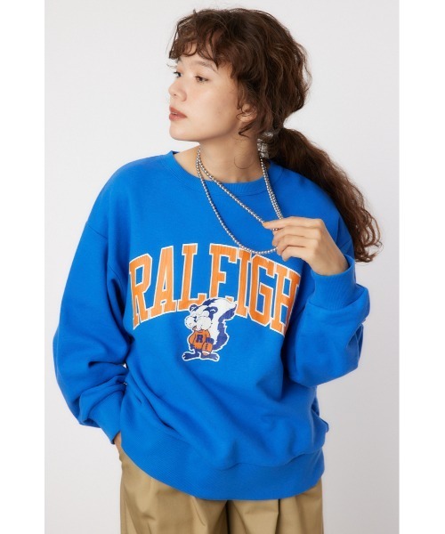 RODEO CROWNS WIDE BOWL(ロデオクラウンズワイドボウル)の「Multi Graphicスウェットトップス(スウェット・レディース・ブルー/チャコールグレー/スモークピンク/グレー×ホワイト・FREE)」の16枚目の写真