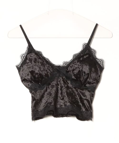 TITTY&CO.（ティティーアンドコー）の「レースキャミソール(カップ付き)（キャミソール・レディース・ブラウン/アイボリー/ブラック・FREE）」の3枚目の写真