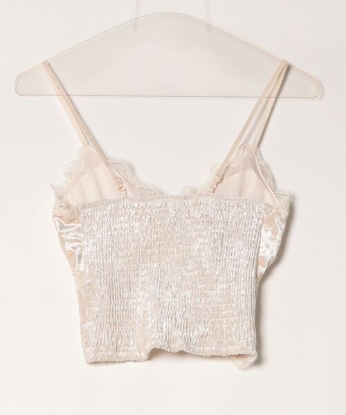 TITTY&CO.（ティティーアンドコー）の「レースキャミソール(カップ付き)（キャミソール・レディース・ブラウン/アイボリー/ブラック・FREE）」の6枚目の写真