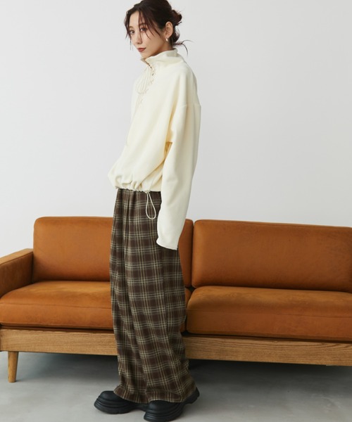 Auntie Rosa Holiday（アンティローザホリデー）の「チェックイージーパンツ（その他パンツ・レディース・ブラウン/ブラック/その他・FREE）」の11枚目の写真