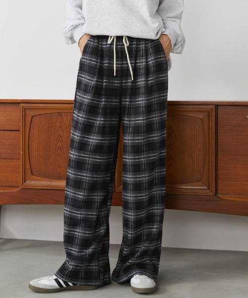 Auntie Rosa Holiday（アンティローザホリデー）の「チェックイージーパンツ（その他パンツ・レディース・ブラウン/ブラック/その他・FREE）」の15枚目の写真