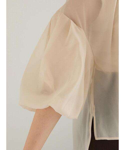 Te chichi(テチチ)の「シアーバルーンスリーブブラウス(シャツ/ブラウス・レディース・グレー/ブラウン/ベージュ・F)」の15枚目の写真