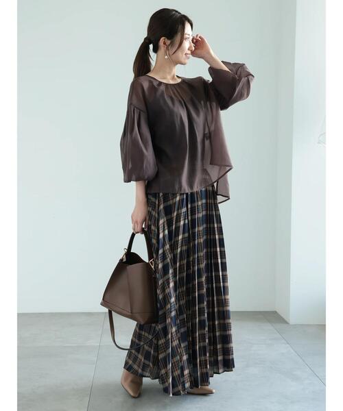 Te chichi(テチチ)の「シアーバルーンスリーブブラウス(シャツ/ブラウス・レディース・グレー/ブラウン/ベージュ・F)」の17枚目の写真