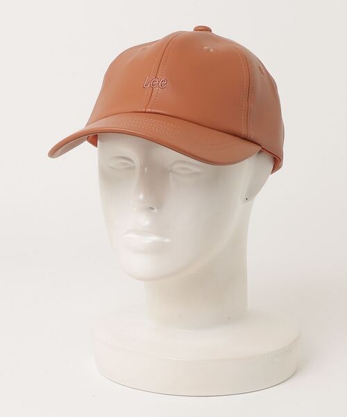 Lee（リー）の「Lee（リー）ワンポイントロゴ刺繍フェイクレザー合皮ローキャップ メンズ レディース ユニセックス（キャップ・レディース・ブラック/ベージュ/ブラウン・FREE）」の6枚目の写真