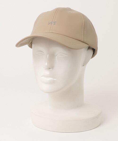 Lee（リー）の「Lee（リー）ワンポイントロゴ刺繍フェイクレザー合皮ローキャップ メンズ レディース ユニセックス（キャップ・レディース・ブラック/ベージュ/ブラウン・FREE）」の7枚目の写真