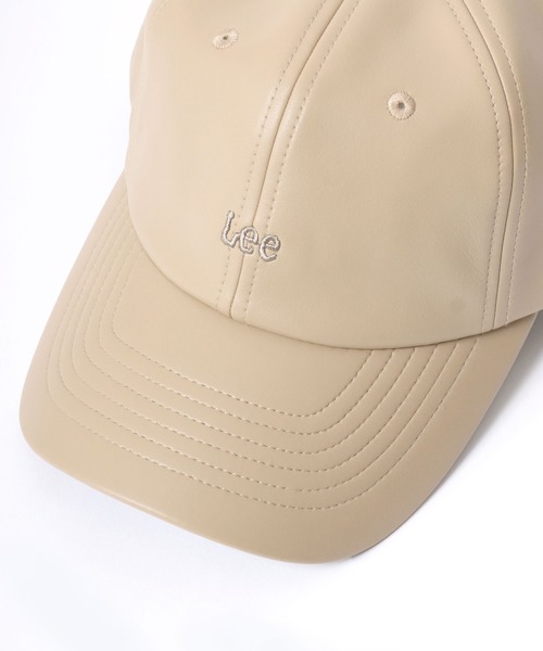 Lee（リー）の「Lee（リー）ワンポイントロゴ刺繍フェイクレザー合皮ローキャップ メンズ レディース ユニセックス（キャップ・レディース・ブラック/ベージュ/ブラウン・FREE）」の8枚目の写真