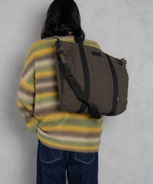【ADAMPATEK/アダムパテック】square quilt shoulder tote bag / スクエアキルトビッグショルダートートバッグ