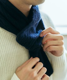 KATHARINE HAMNETT LONDON/キャサリンハムネットロンドン カシミヤ混 ケーブルミニマフラー