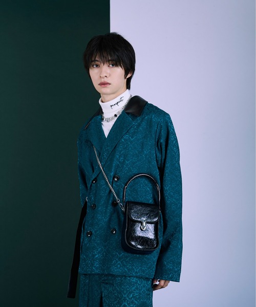 【新品タグ付き】Ellno Loset ２WAYシルバーバックルブルゾン Ellno Loset ブルゾン アウター 2WAYシルバーバックルブルゾン