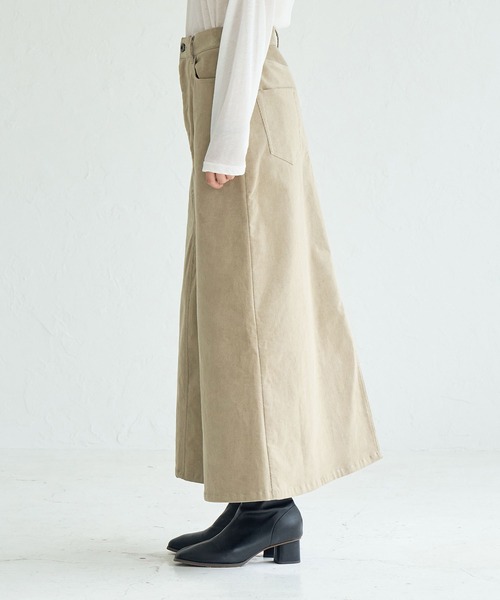 ROPE' PICNIC（ロペピクニック）の「コーデュロイスカート（スカート・レディース・ベージュ/チャコールグレー・38/36）」の17枚目の写真