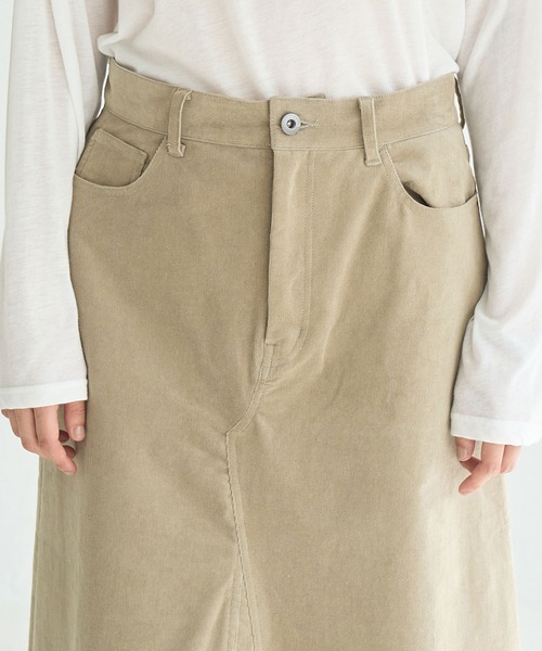 ROPE' PICNIC（ロペピクニック）の「コーデュロイスカート（スカート・レディース・ベージュ/チャコールグレー・38/36）」の19枚目の写真