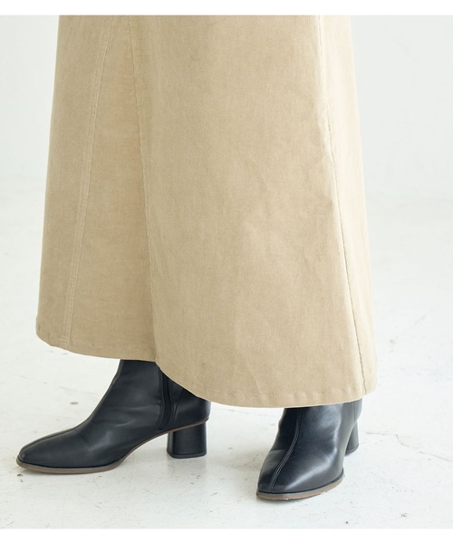 ROPE' PICNIC（ロペピクニック）の「コーデュロイスカート（スカート・レディース・ベージュ/チャコールグレー・38/36）」の21枚目の写真