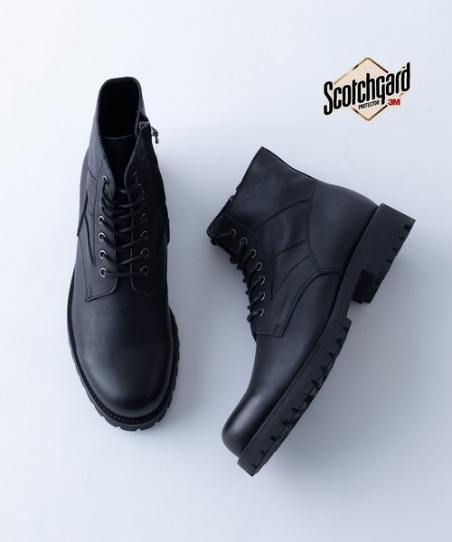 PADRONE(パドローネ)の「【PADRONE】別注 防水サイドジップブーツ WPL SIDE ZIP LACE UP BOOTS with Vibram PU8759-1104(ブーツ・メンズ・ダークブラウン/ブラック・42/41/40)」の7枚目の写真