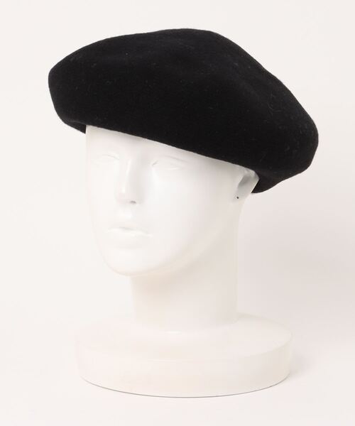 polcadot（ポルカドット）の「ウールベレー帽（ハンチング/ベレー帽・レディース・ホワイト/ブラック・FREE）」の4枚目の写真