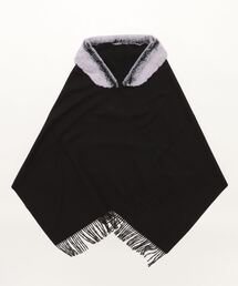 mimis（ミイーミイーズ）の「エコファー襟付きストール（ストール/ショール）」