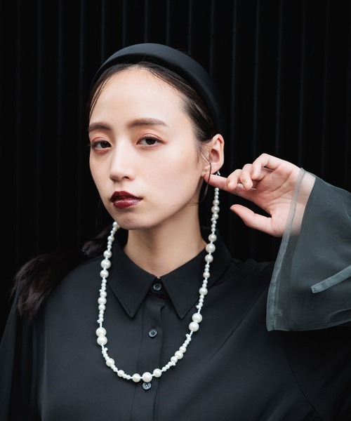 HARE（ハレ）の「チェーンツキカチューシャ(HARE)（カチューシャ・レディース・ホワイト/シルバー・FREE）」の5枚目の写真