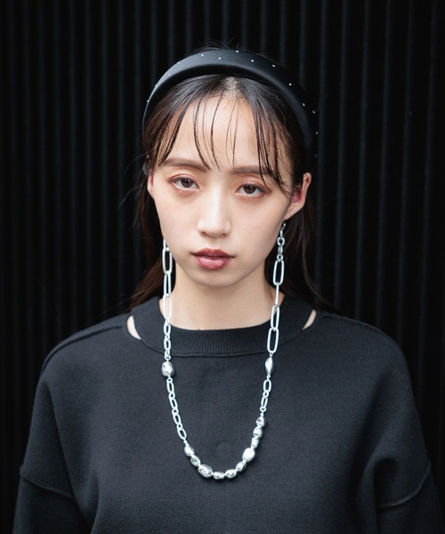 HARE（ハレ）の「チェーンツキカチューシャ(HARE)（カチューシャ・レディース・ホワイト/シルバー・FREE）」の11枚目の写真