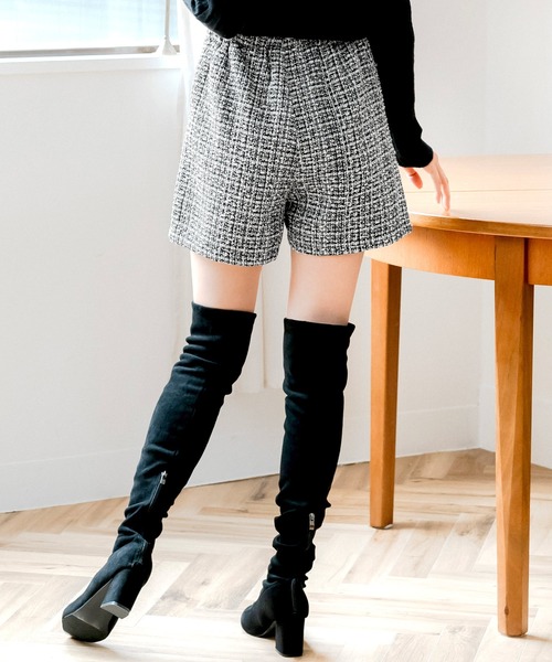 Julia Boutique(ジュリアブティック)の「ツイードショートパンツ(その他パンツ・レディース・ブラック/ブラウン・ONE)」の12枚目の写真