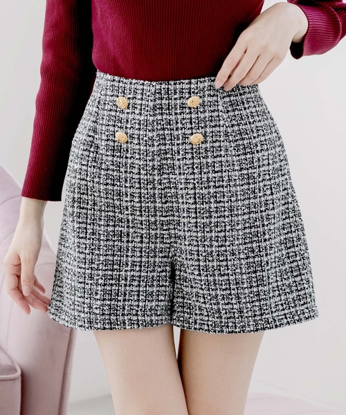 Julia Boutique(ジュリアブティック)の「ツイードショートパンツ(その他パンツ・レディース・ブラック/ブラウン・ONE)」の15枚目の写真