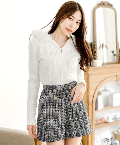 Julia Boutique(ジュリアブティック)の「ツイードショートパンツ(その他パンツ・レディース・ブラック/ブラウン・ONE)」の20枚目の写真