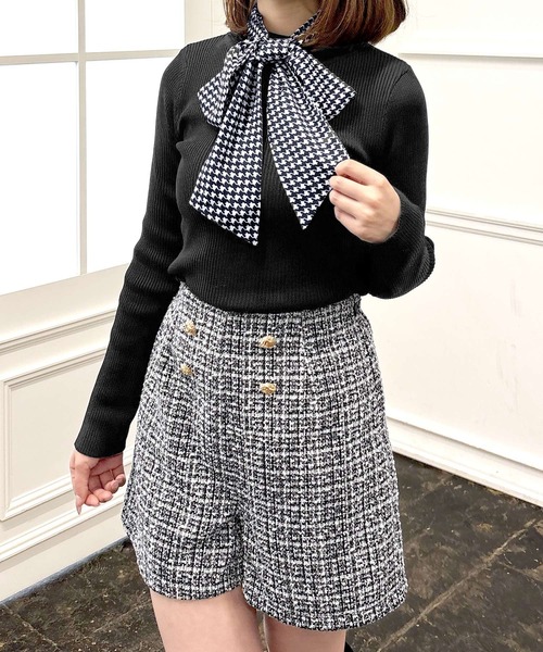 Julia Boutique(ジュリアブティック)の「ツイードショートパンツ(その他パンツ・レディース・ブラック/ブラウン・ONE)」の22枚目の写真