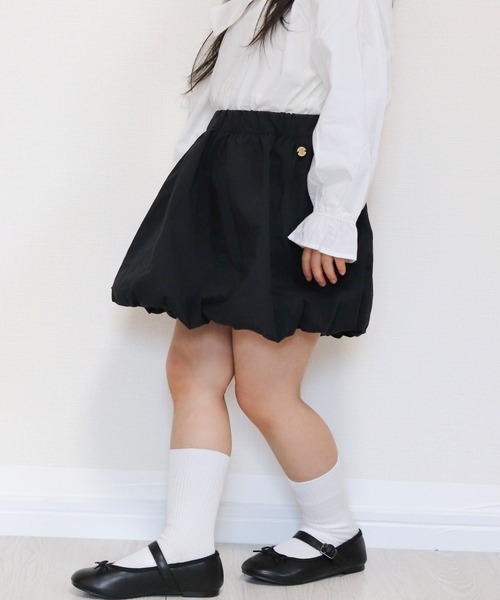 MAKE YOUR DAY（メイクユアデイ）の「無地バルーンスカート■80～140cm（スカート・キッズ・ブラック/オレンジ・80/90/100/110/120/130/140）」の15枚目の写真