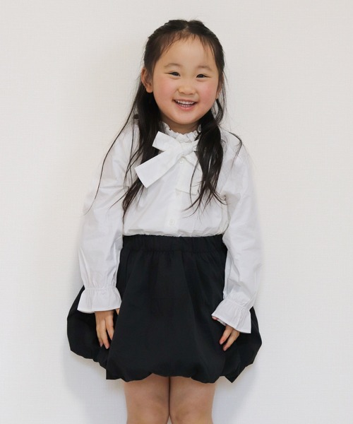 MAKE YOUR DAY（メイクユアデイ）の「無地バルーンスカート■80～140cm（スカート・キッズ・ブラック/オレンジ・80/90/100/110/120/130/140）」の16枚目の写真