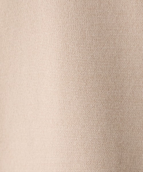 BONLECILL(ボンルシール)の「【2025SS新作】【至福のカヌレニット】配色オープンカラーニットカーディガン(カーディガン/ボレロ・レディース・ベージュ/ネイビー/アイボリー/チェリーレッド・FREE)」の16枚目の写真