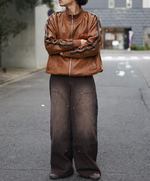 ZOZO限定販売《2サイズ展開 / UNISEX 》オーバーダイ ダブルニー AMK