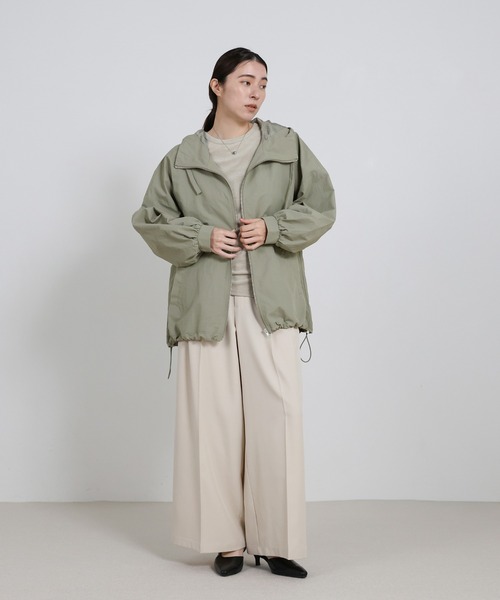 select MOCA（セレクトモカ）の「ビッグシルエットマウンテンパーカー（マウンテンパーカー・レディース・ブラック/カーキ/アイボリー・FREE）」の13枚目の写真