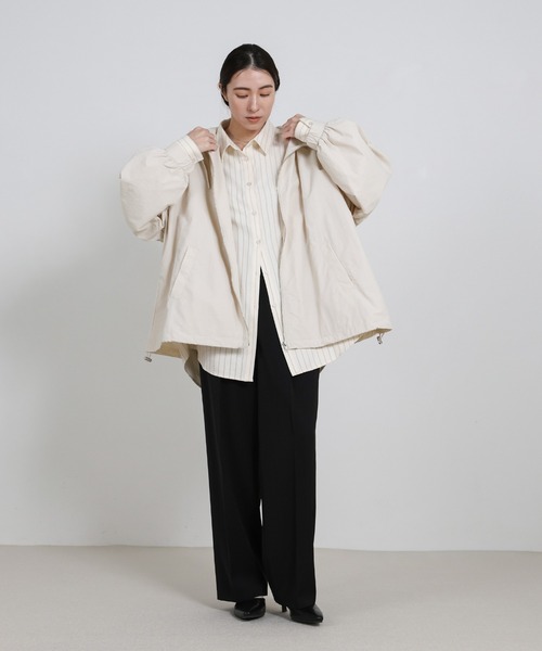 select MOCA（セレクトモカ）の「ビッグシルエットマウンテンパーカー（マウンテンパーカー・レディース・ブラック/カーキ/アイボリー・FREE）」の12枚目の写真