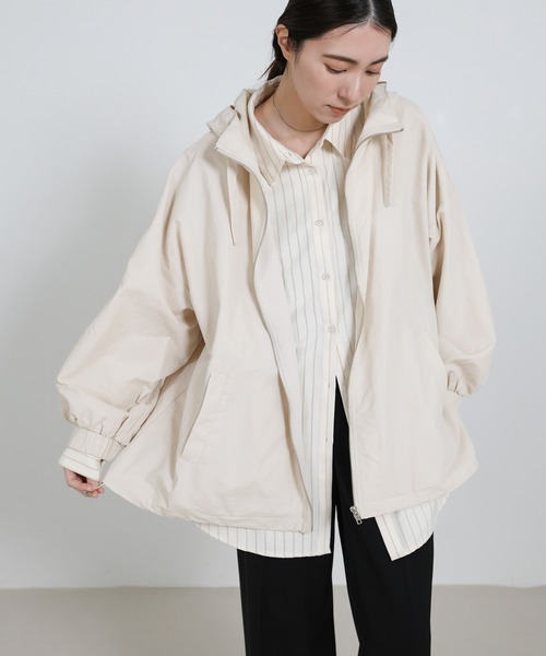 select MOCA（セレクトモカ）の「ビッグシルエットマウンテンパーカー（マウンテンパーカー・レディース・ブラック/カーキ/アイボリー・FREE）」の22枚目の写真