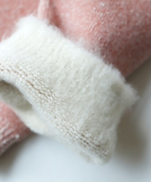 TAWARA（タワラ）の「ふわふわ裏起毛パイル クルーソックス（ソックス/靴下・レディース・アイボリー/グレー/ブルー/モスグリーン/レンガ/イエロー・S）」の7枚目の写真