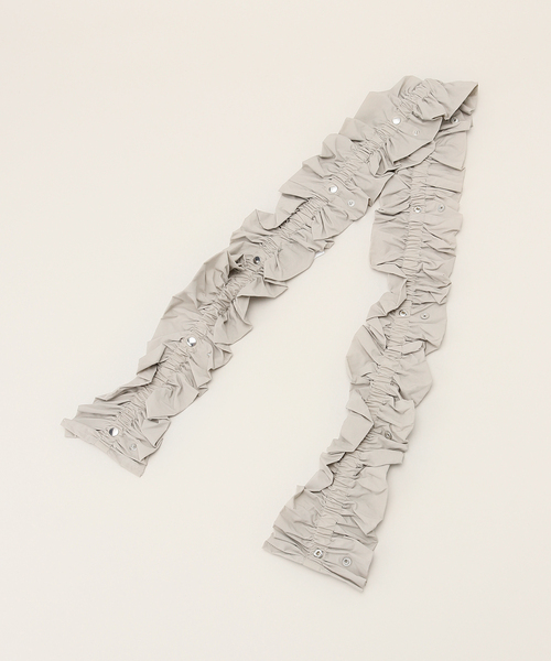 HOUGA(ホウガ)の「【HOUGA/ホウガ】SUZZY FRILL BELT HW24FA31(ベルト・レディース・チャコールグレー・FREE)」の2枚目の写真