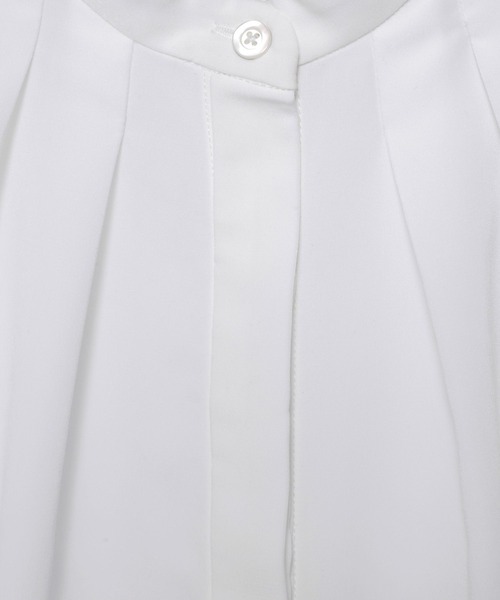 LEPSIM（レプシィム）の「【入卒式／セレモニー】バンドカラーブラウスチュニック　209213（シャツ/ブラウス・レディース・オフホワイト/ブルー・FREE）」の10枚目の写真