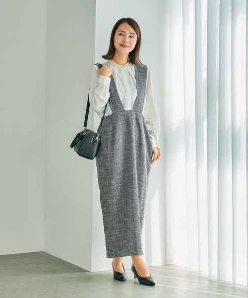 LEPSIM（レプシィム）の「【入卒式／セレモニー】バンドカラーブラウスチュニック　209213（シャツ/ブラウス・レディース・オフホワイト/ブルー・FREE）」の13枚目の写真