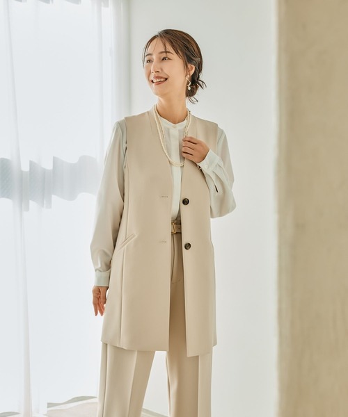 LEPSIM（レプシィム）の「【入卒式／セレモニー】バンドカラーブラウスチュニック　209213（シャツ/ブラウス・レディース・オフホワイト/ブルー・FREE）」の18枚目の写真